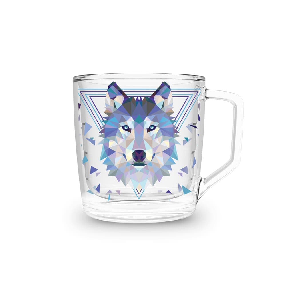 Xícara 250ml Lobo Geométrico