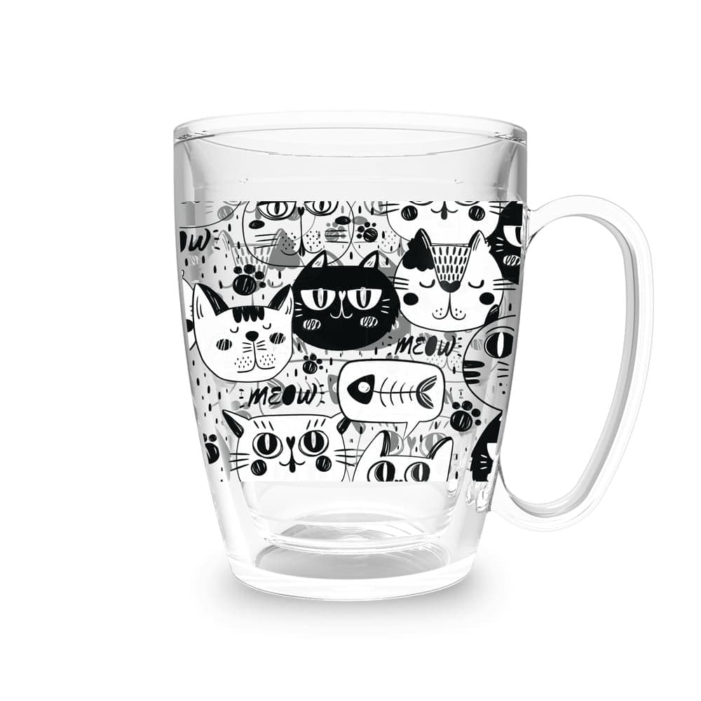 Caneca 450ml Gatos P/B
