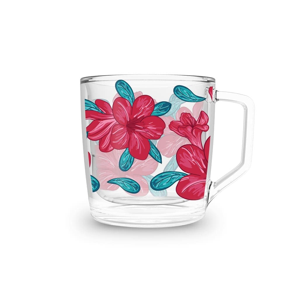 Xícara 250ml Hibisco Vermelho