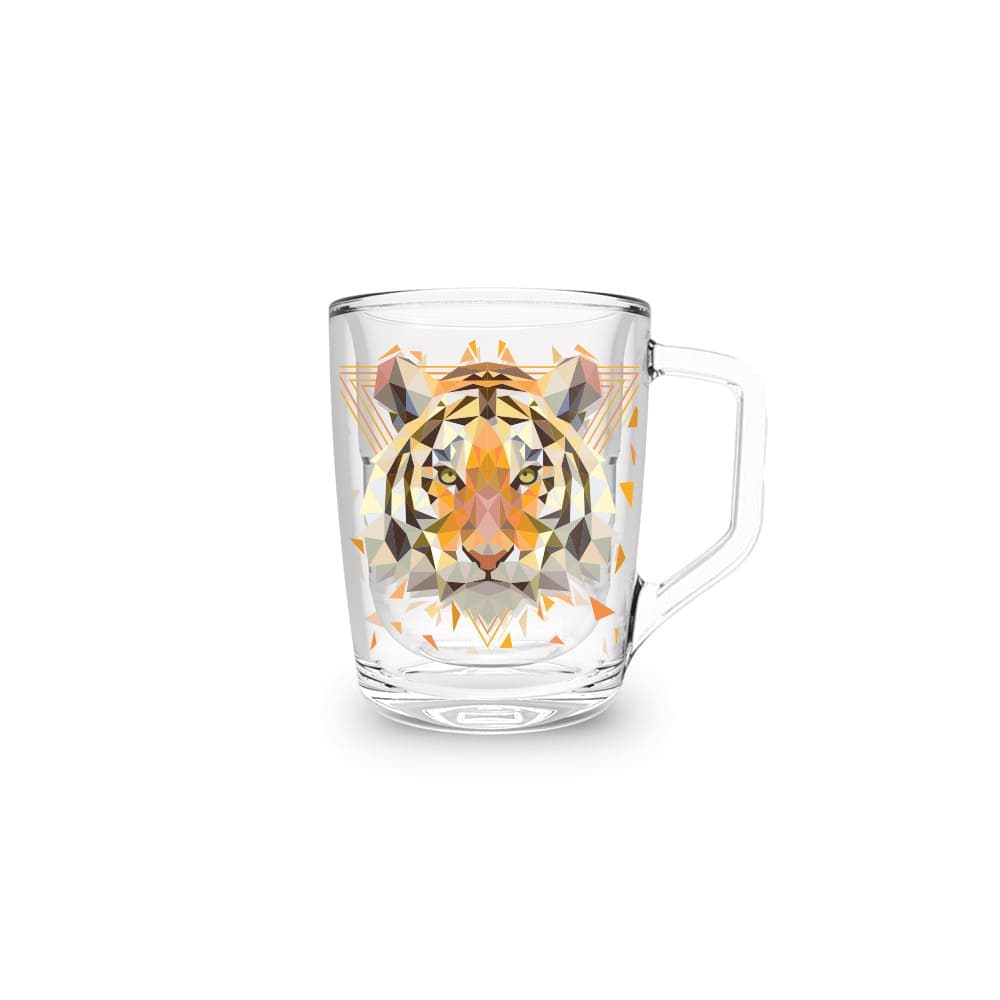 Xícara 60ml Tigre Geométrico