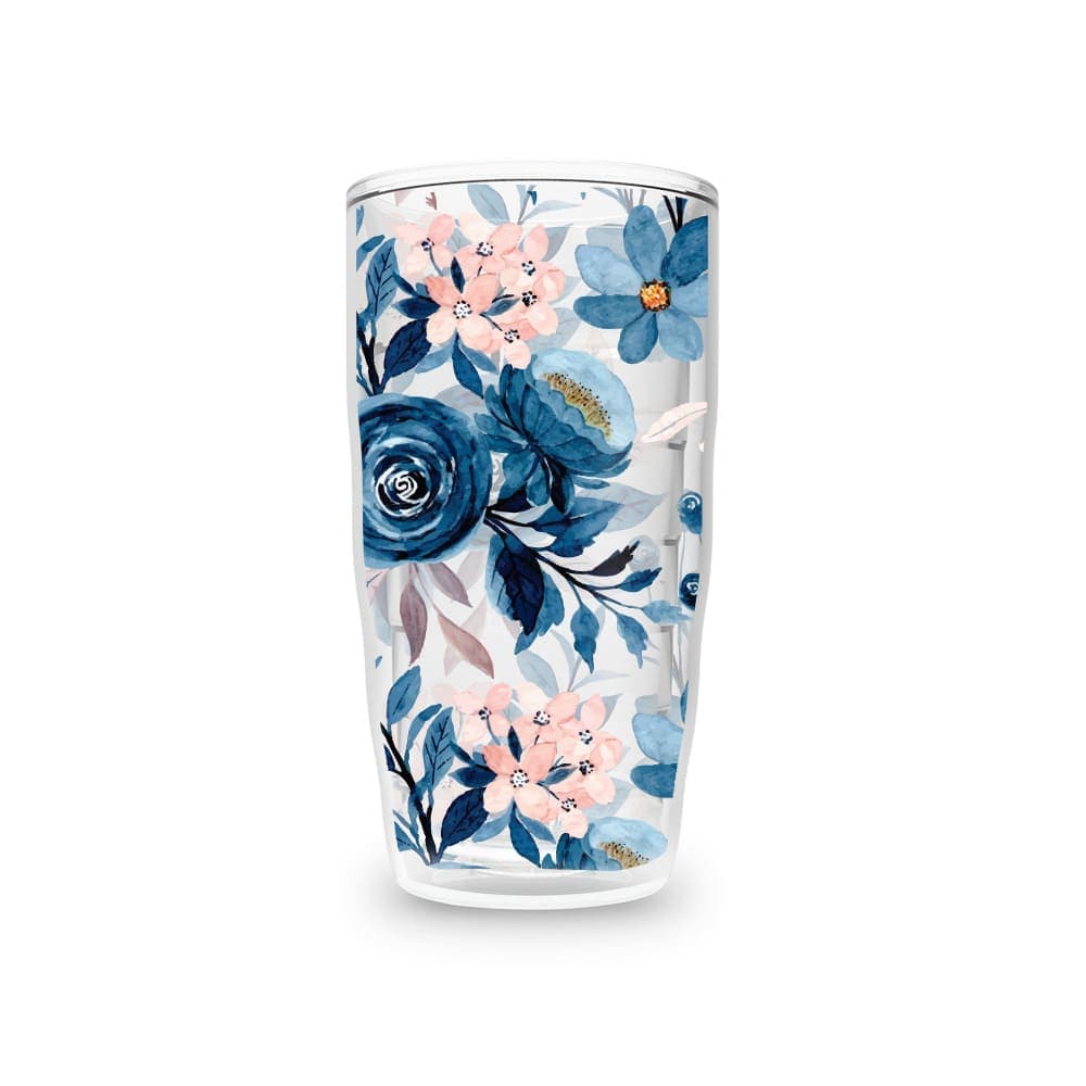 Garrafa 270ml Floral Azul