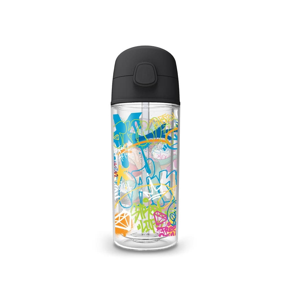 Garrafa Pop 270ml Dino Grafite