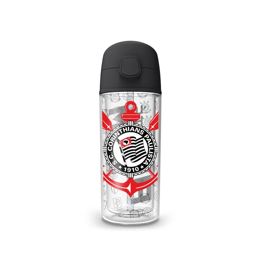 Garrafa Pop 270ml Corinthians Fiel Até o Fim