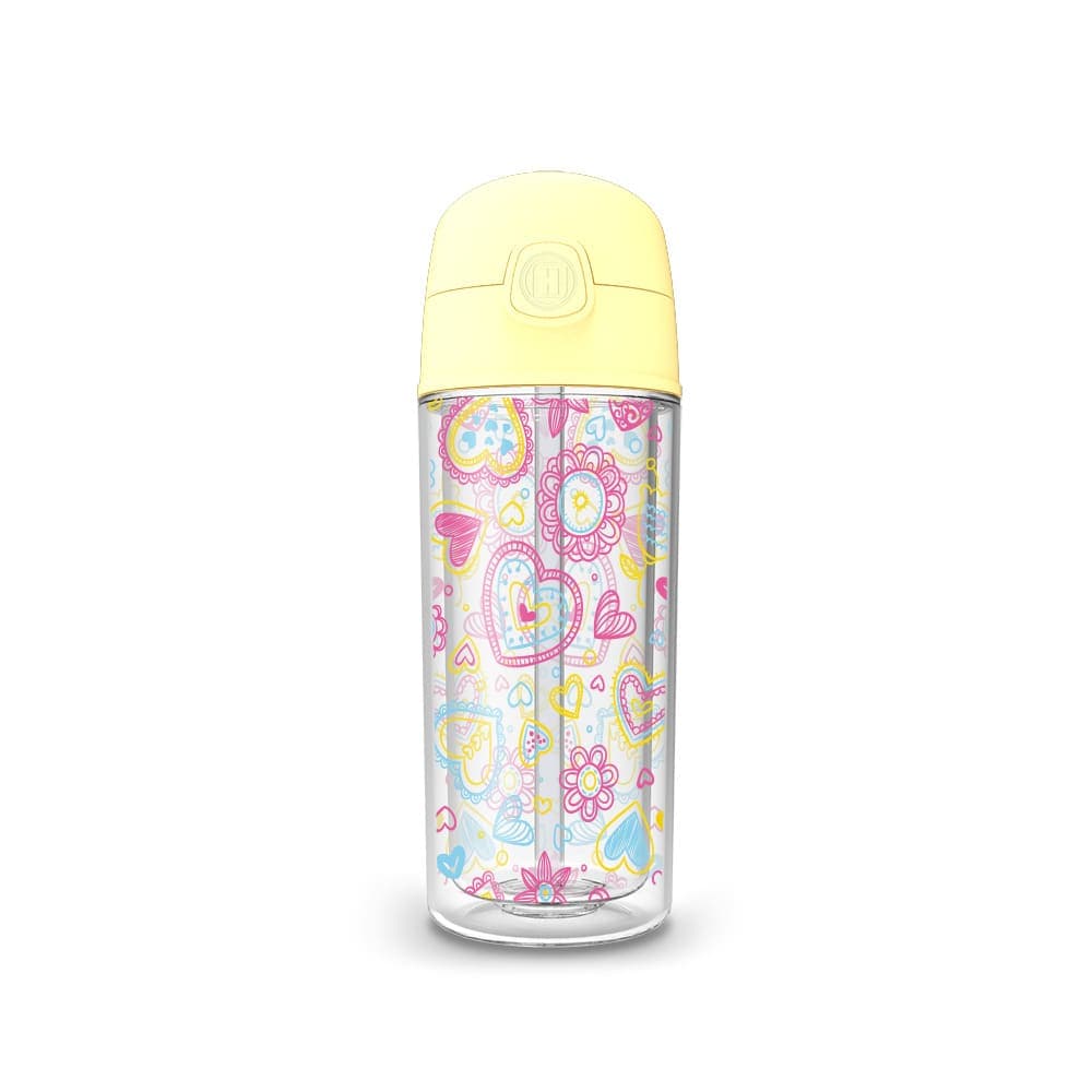 Garrafa Pop 270ml Corações