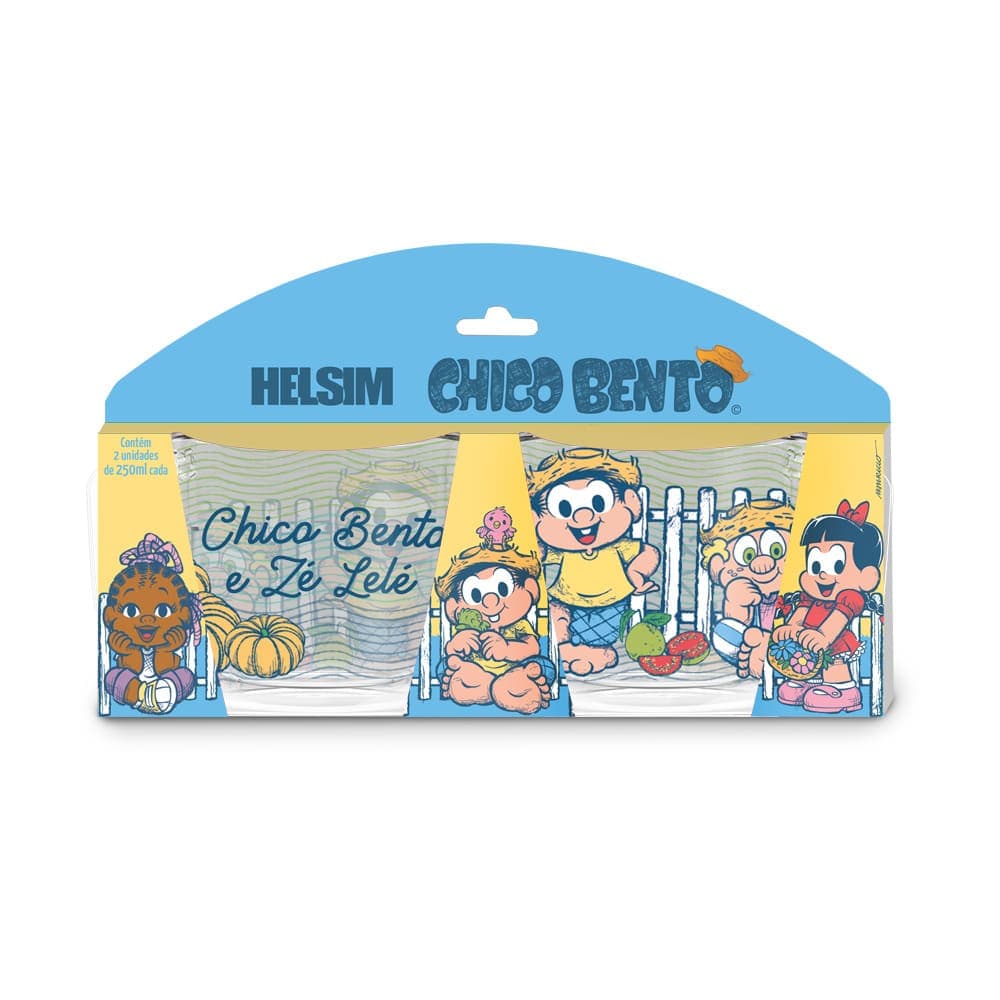 Kit de Xícaras 250ml Chico Bento e Zé Lelé