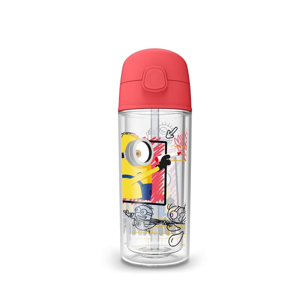 Garrafa Pop 270ml Minions Grafite