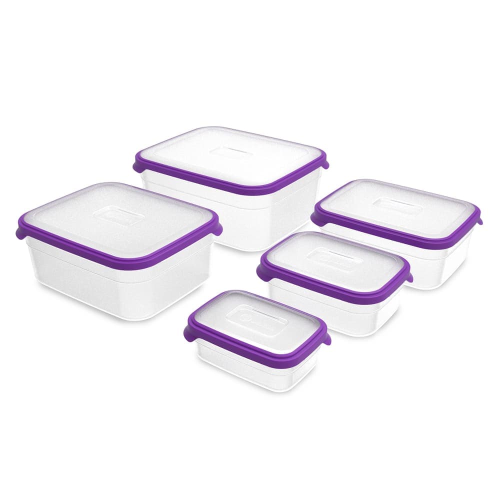 Potes Retangulares 1000ml Conjunto