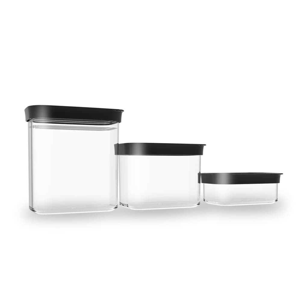 Kit 2 1000ml Potes Herméticos 90