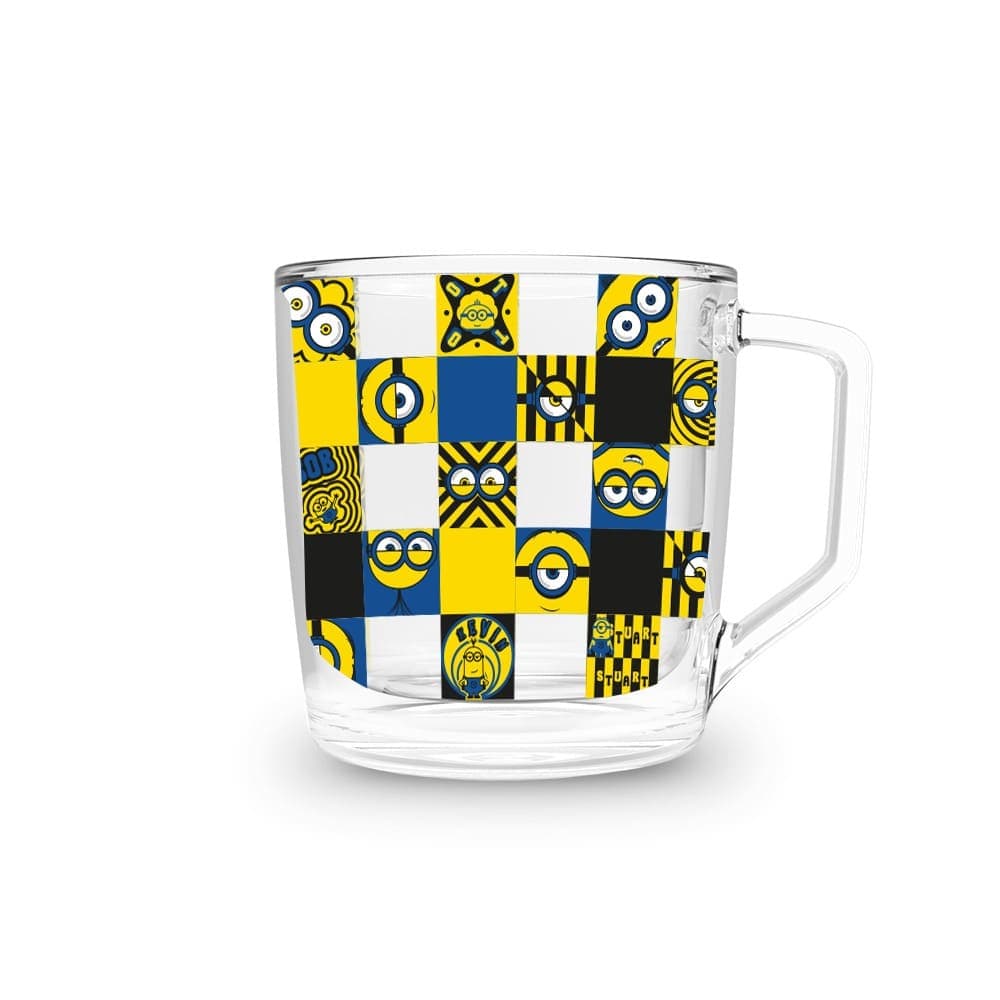 Xícara 250ml Minions Quadriculado — imagem 1 de 2