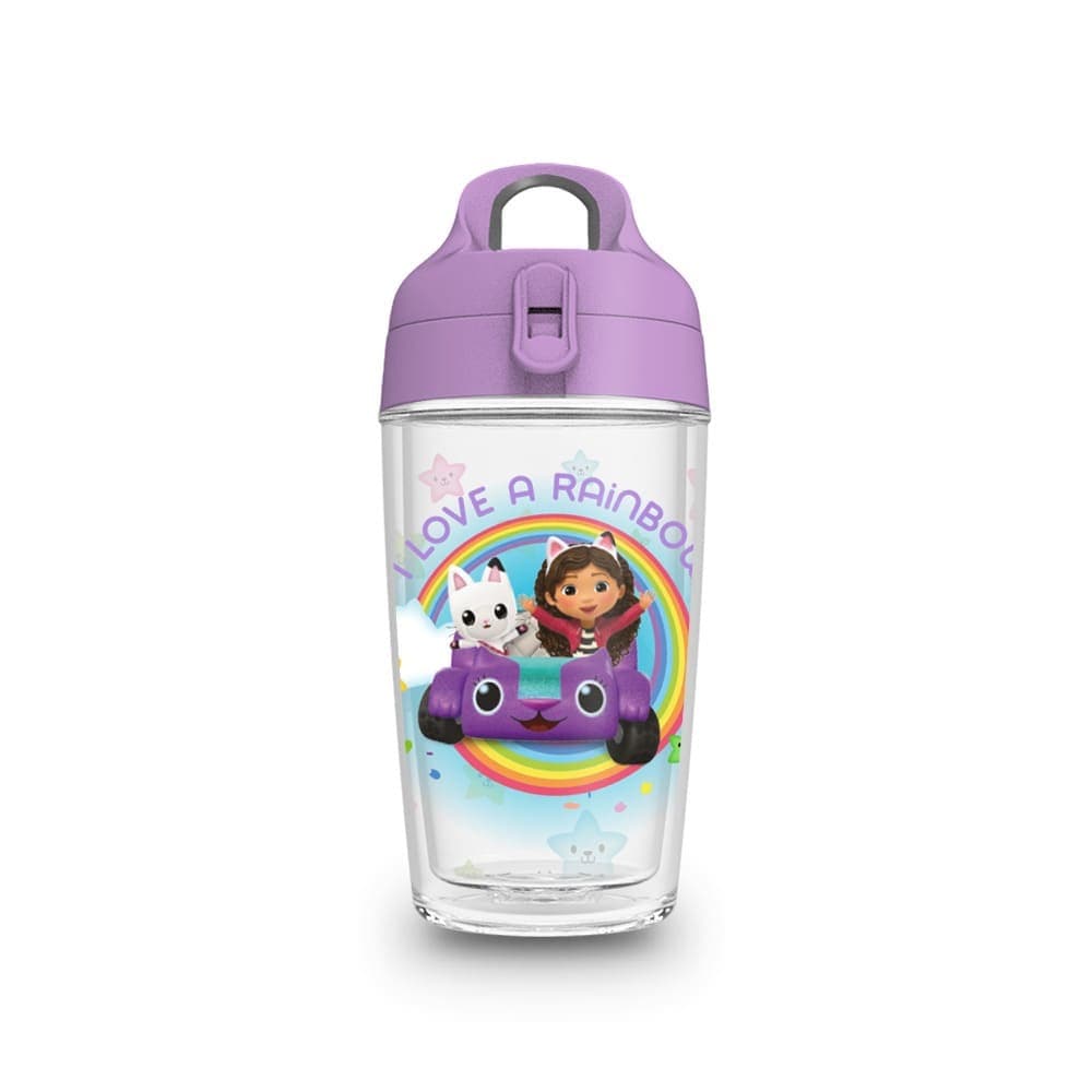Garrafa Fit 360ml A Casa Mágica de Gabby Rainbow