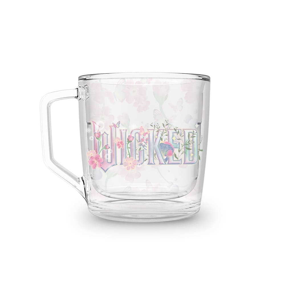 Xícara 250ml Wicked Flores e Logo — imagem 1 de 2