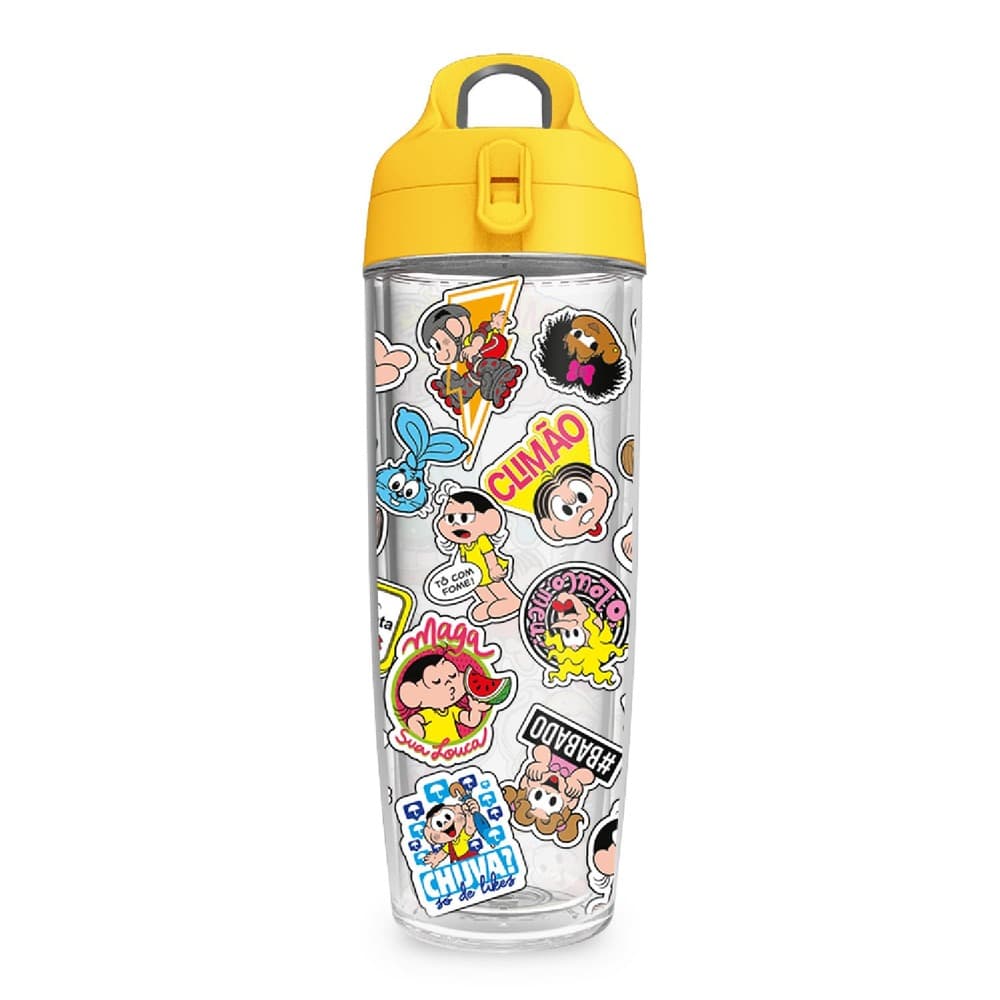 Garrafa 600ml Turma da Mônica Stickers — imagem 1 de 2