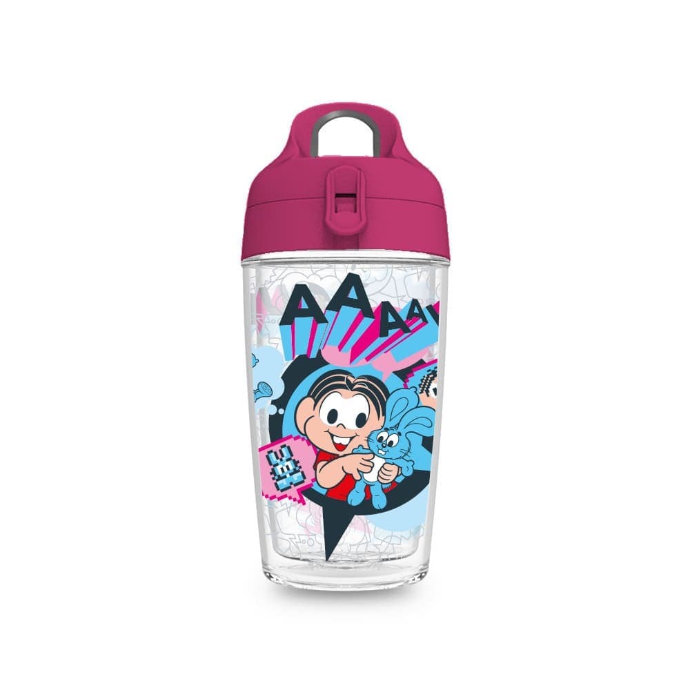 Garrafa Fit 360ml Turma da Mônica Mônica Maneira — imagem 1 de 3