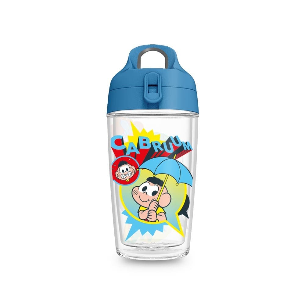 Garrafa Fit 360ml Turma da Mônica Meninos e Balões — imagem 1 de 3