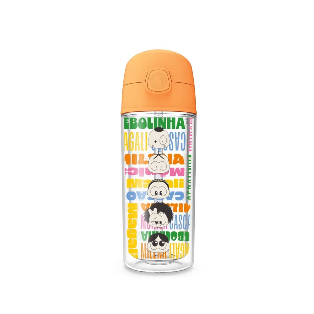 Garrafa Pop 270ml Turma da Mônica Rostinhos — imagem 1 de 2