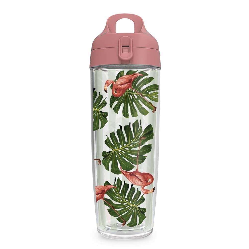 Garrafa 600ml Flamingos e Plantas — imagem 1 de 3