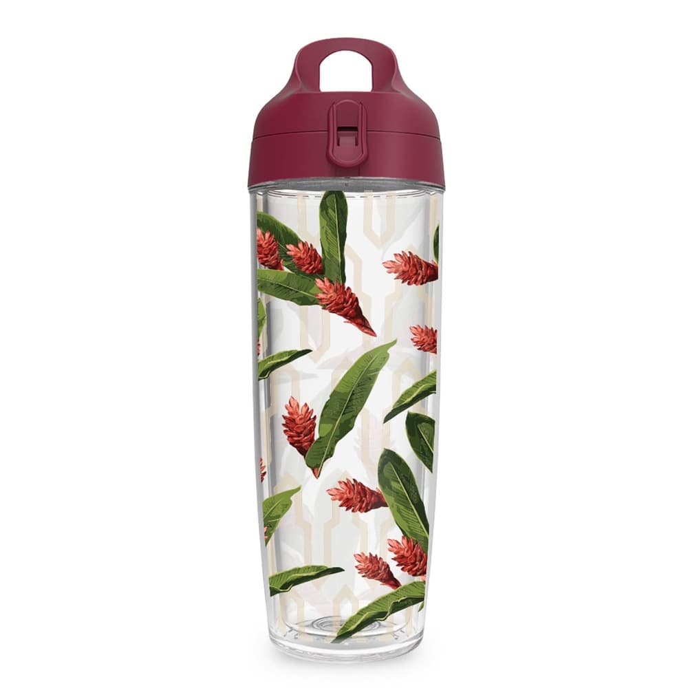 Garrafa 600ml Bromélias e Folhas