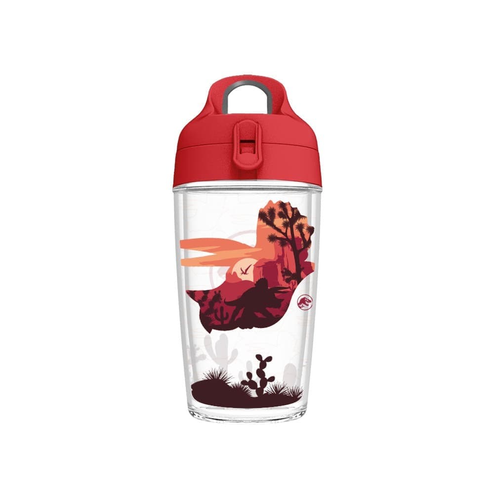 Garrafa Fit 360ml Jurassic World Triceratops — imagem 1 de 3