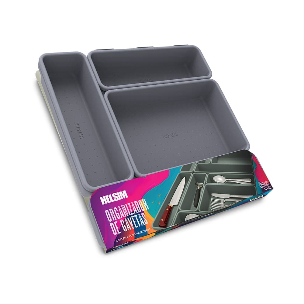 Kit Organizador de Gavetas Colours Urbano