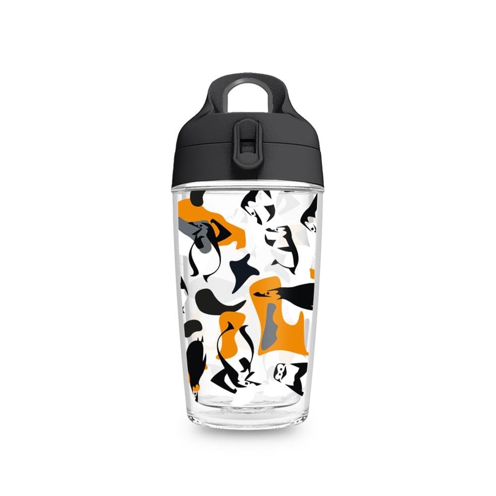 Garrafa Fit 360ml Madagascar Pinguins Abstratos — imagem 1 de 3