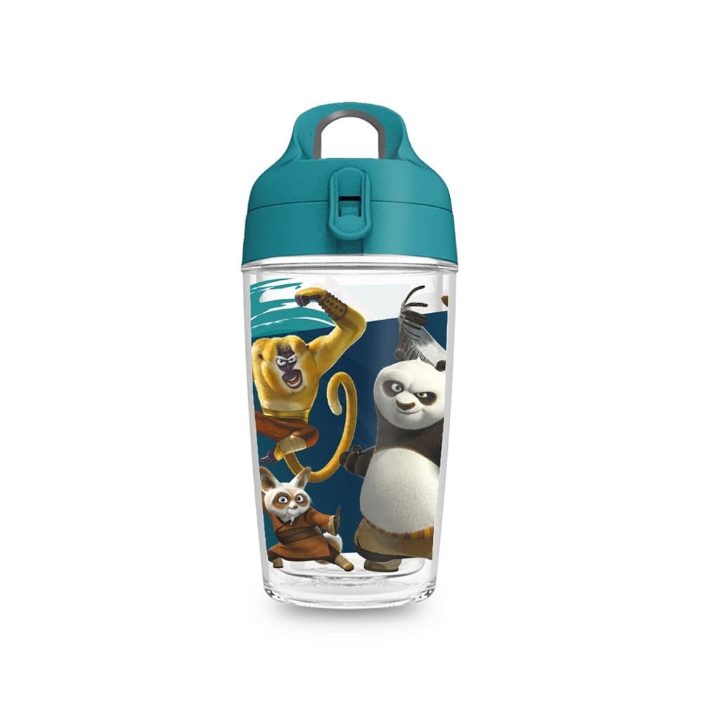 Garrafa Fit 360ml Kung Fu Panda Turma Azul — imagem 1 de 3