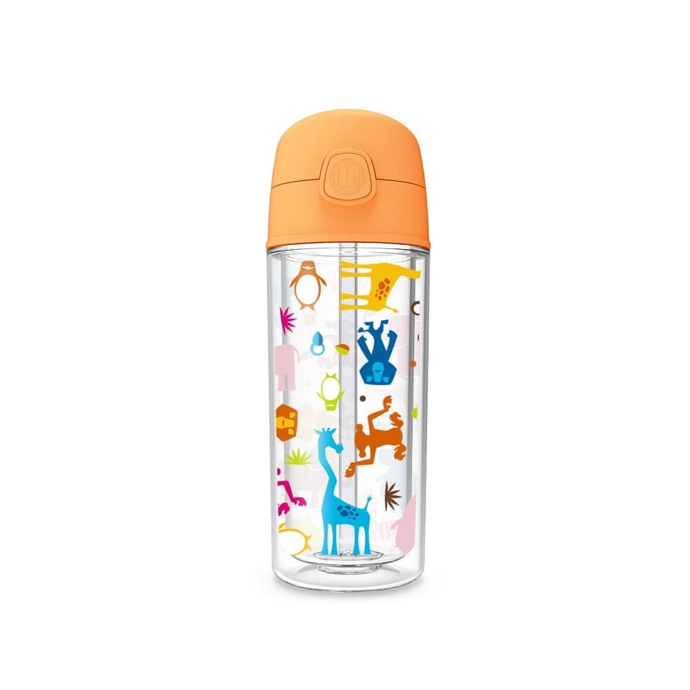 Garrafa Pop 270ml Madagascar Zoo Colorido — imagem 1 de 2