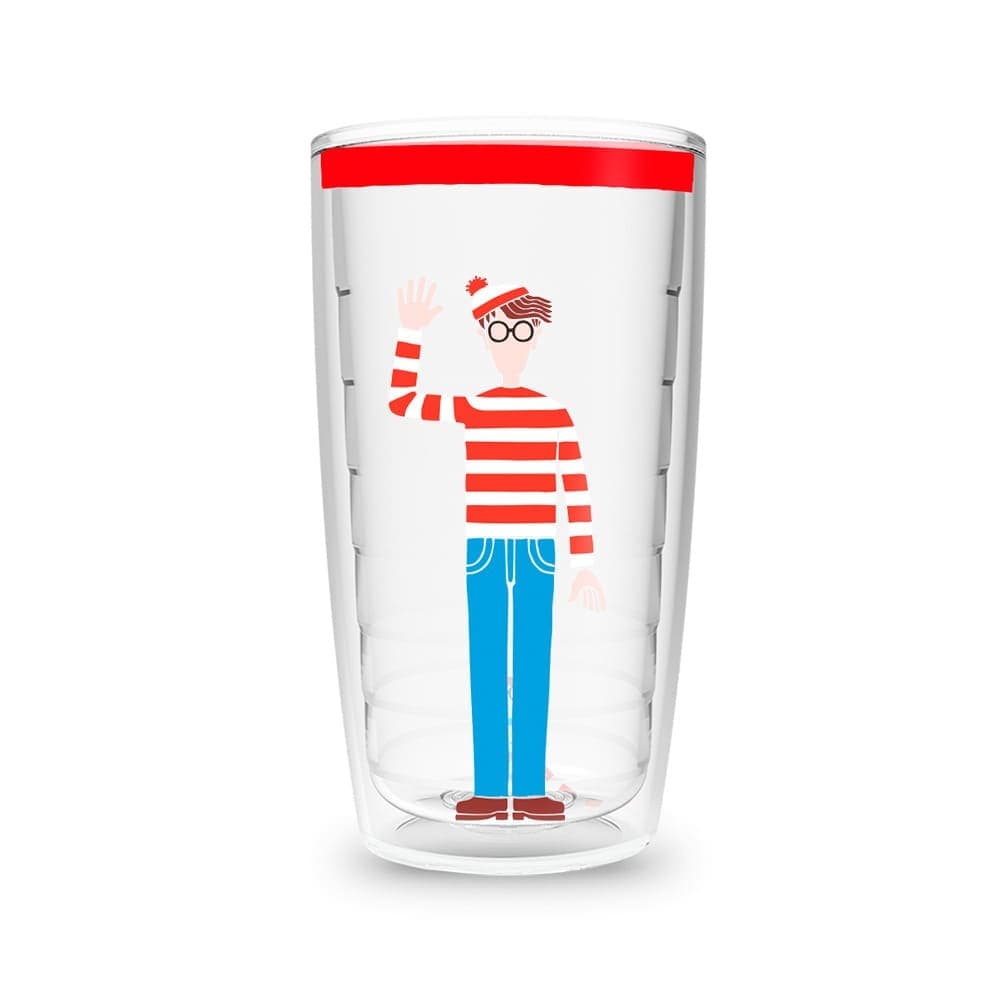 Garrafa 450ml Onde Está o Wally? Listras Minimalistas — imagem 1 de 2