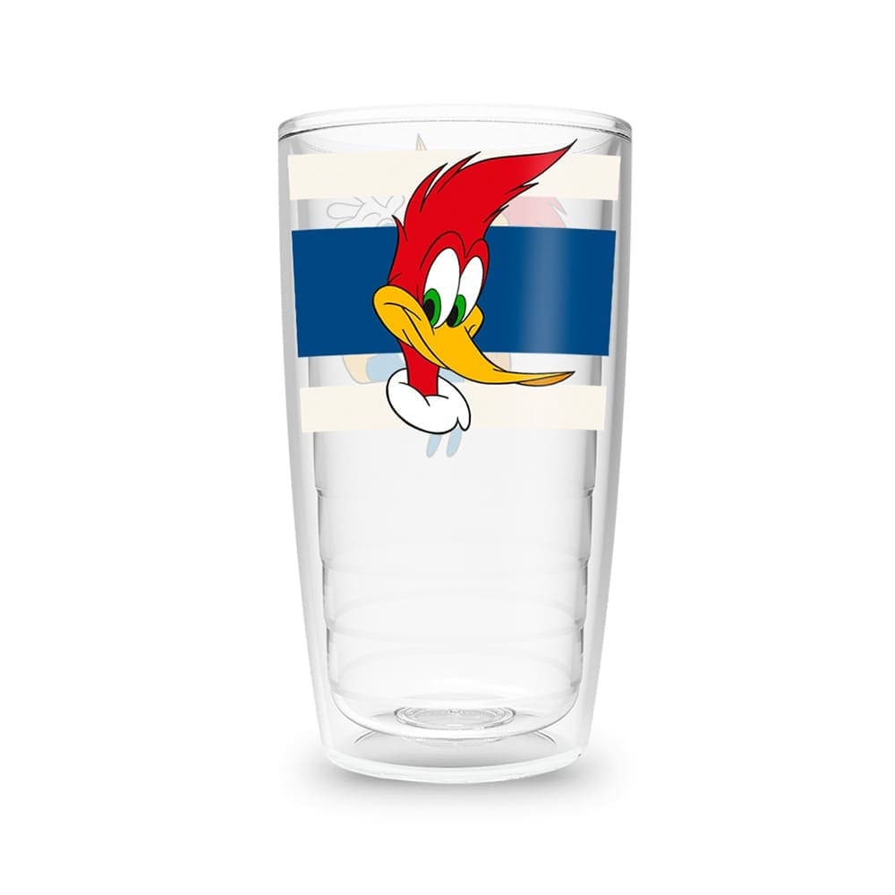 Garrafa 450ml Pica-Pau Listras Azul e Branco — imagem 1 de 2