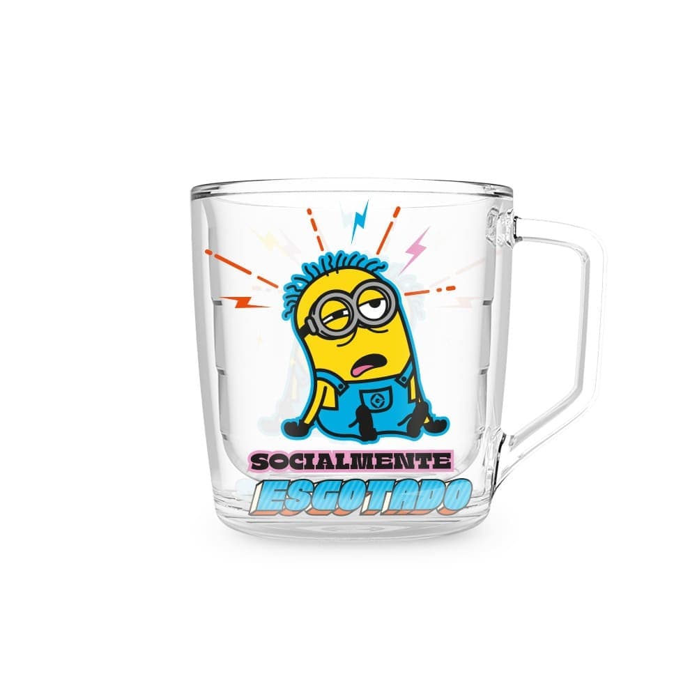 Xícara 250ml Minions Socialmente Esgotado