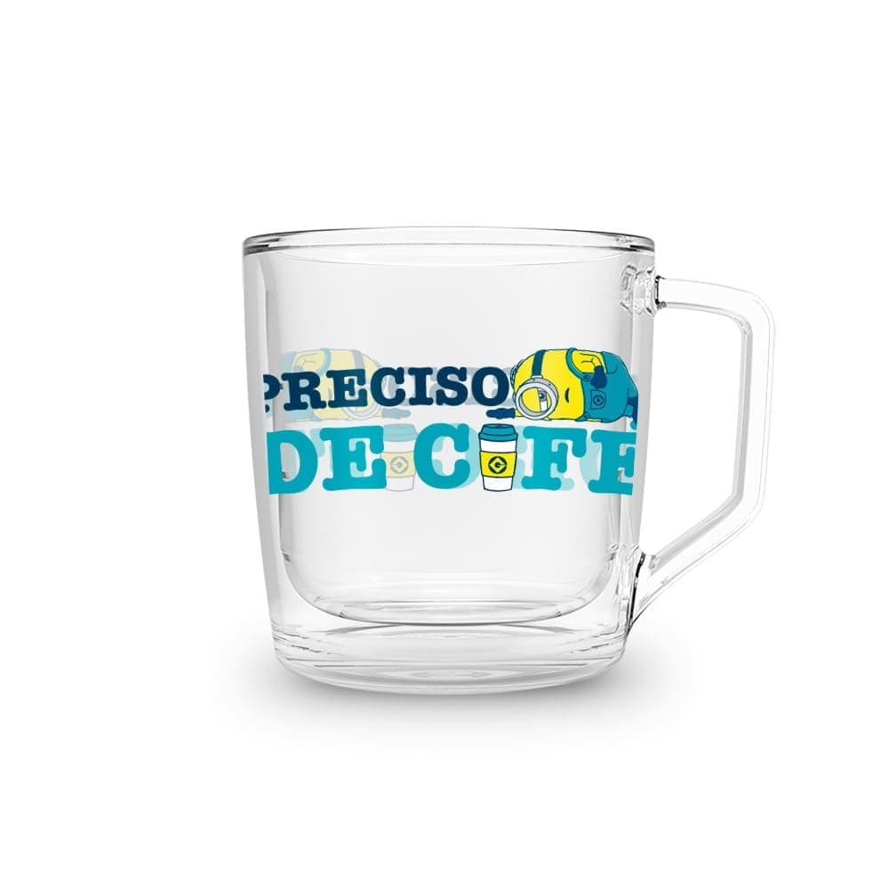 Xícara 250ml Minions Preciso de café